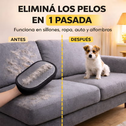 Guante Anti-Pelos 2x1 - Limpieza en 1 pasada
