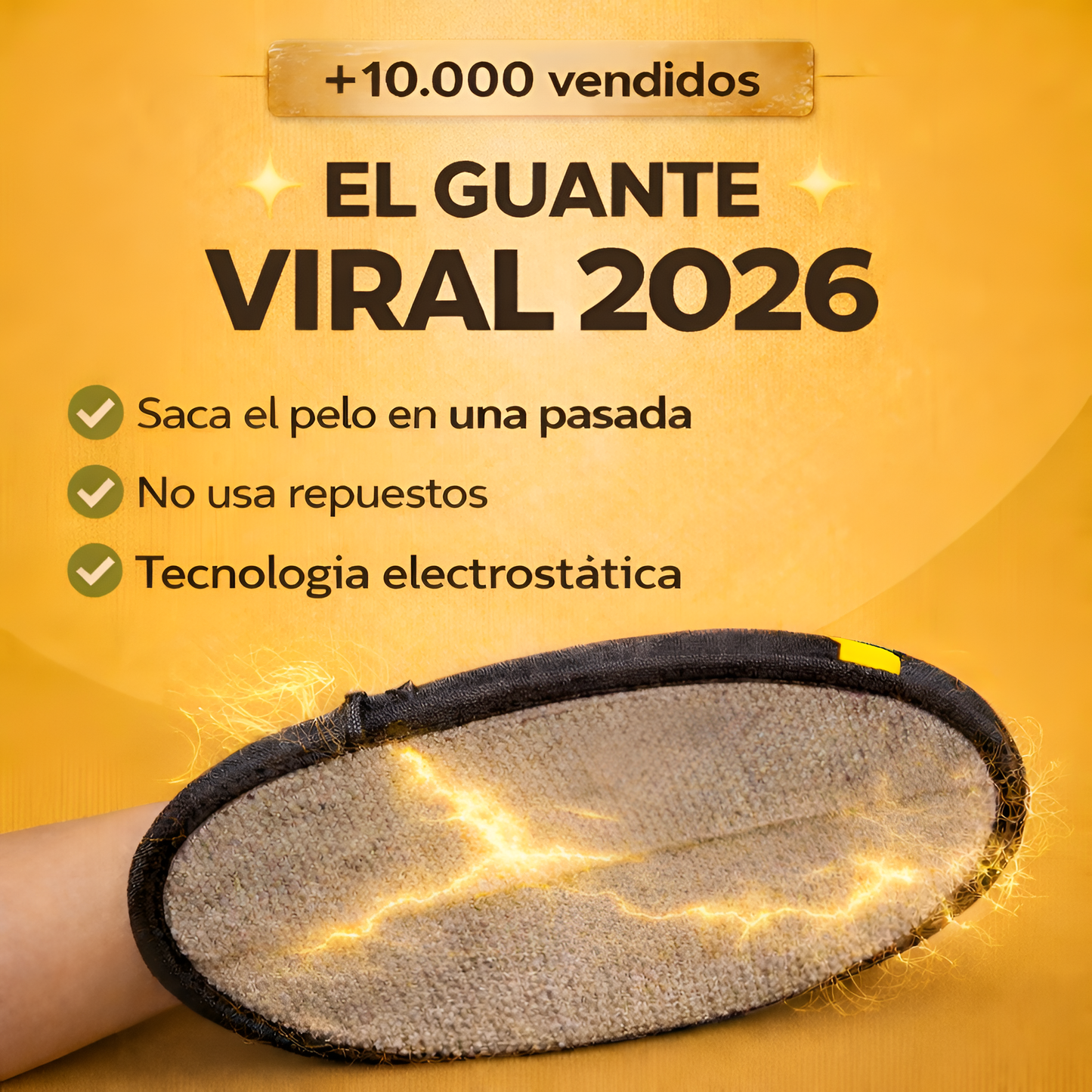 Guante Anti-Pelos 2x1 - Limpieza en 1 pasada